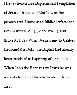 Activity 3.1 Jesus and the Synoptic Gospels